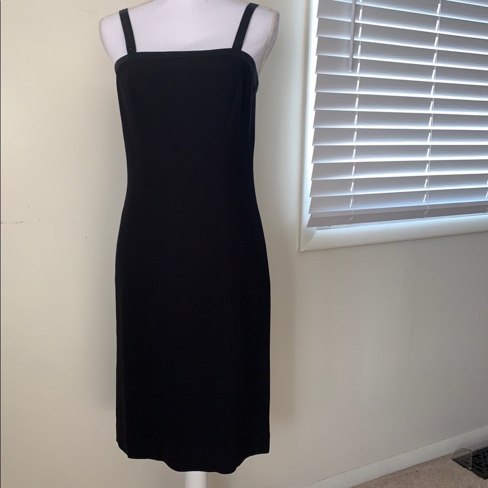 Black Casual Corner Dress